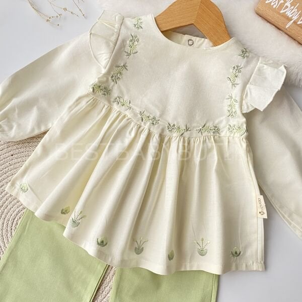 Elena Çıtır Çiçek Nakışlı Robalı Takım