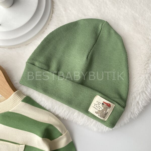 Dogs Baskılı Bereli Kot Pantolonlu 3’Lü Takım 24-36 AY