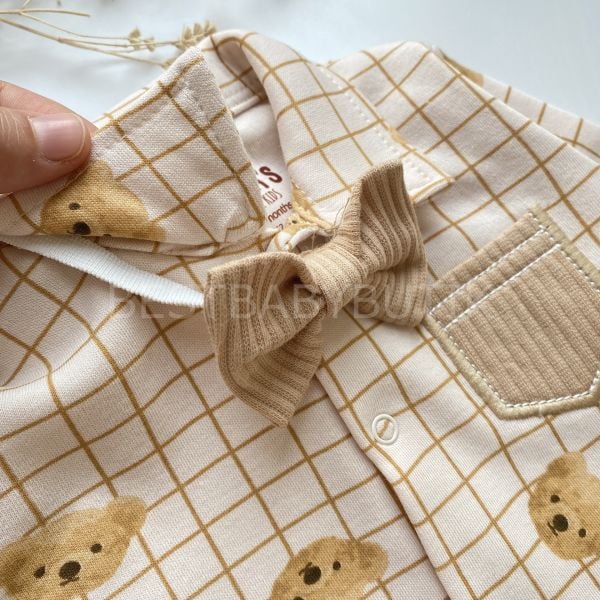 TEDDY BEAR SEYYAR PAPYON DETAYLI 6 PARÇA HASTANE ÇIKIŞI SETİ