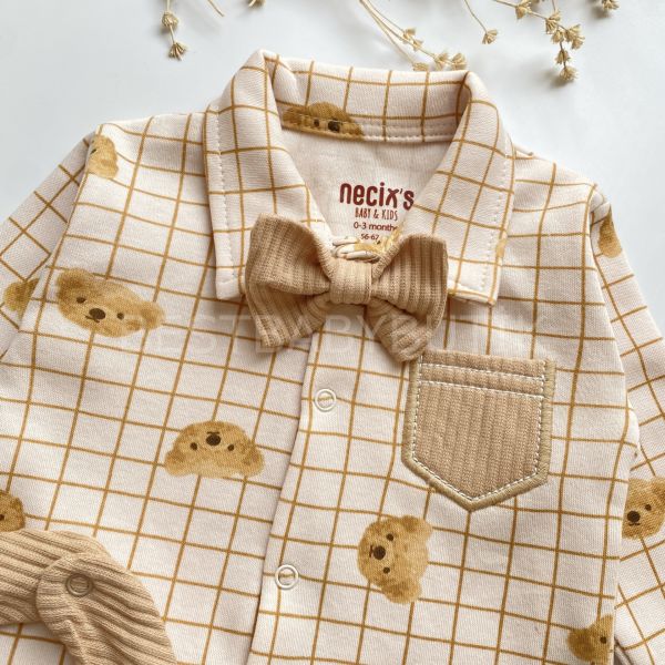 TEDDY BEAR SEYYAR PAPYON DETAYLI 6 PARÇA HASTANE ÇIKIŞI SETİ