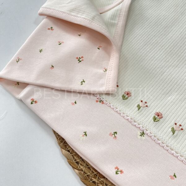 LALE İŞLEME DETAYLI ÇİFT KATLI BÜYÜK BOY BATTANİYE 85x90