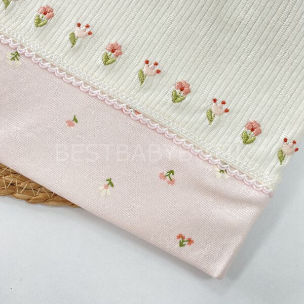 LALE İŞLEME DETAYLI ÇİFT KATLI BÜYÜK BOY BATTANİYE 85x90