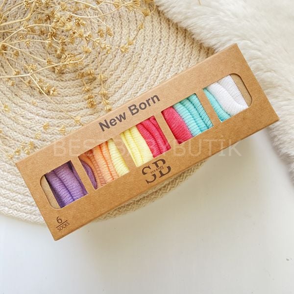 LÜKS KUTULU 5’LI ÇORAP SETİ 0-6 AY