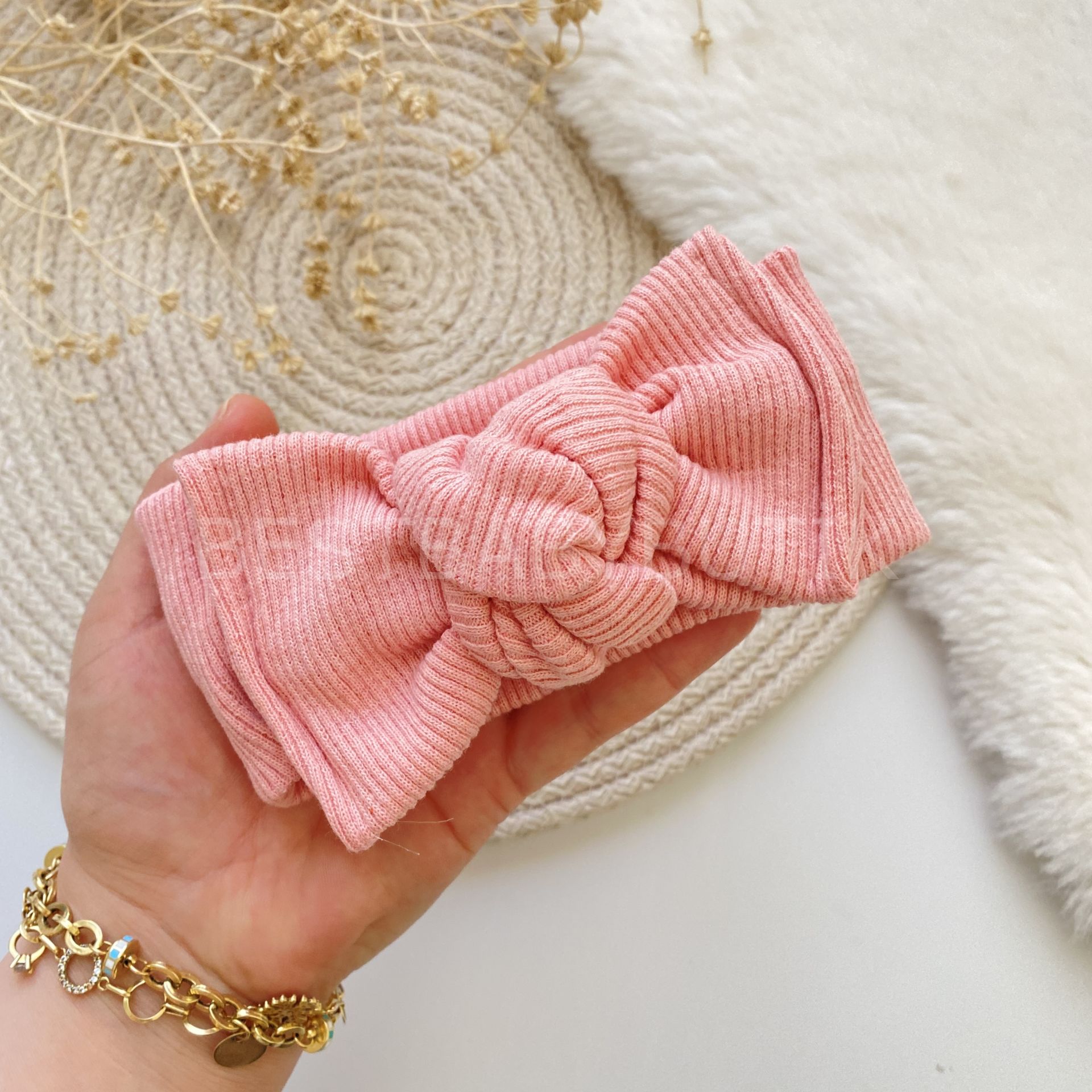 ŞEKERPEMBE FİTİLLİ BANDANA