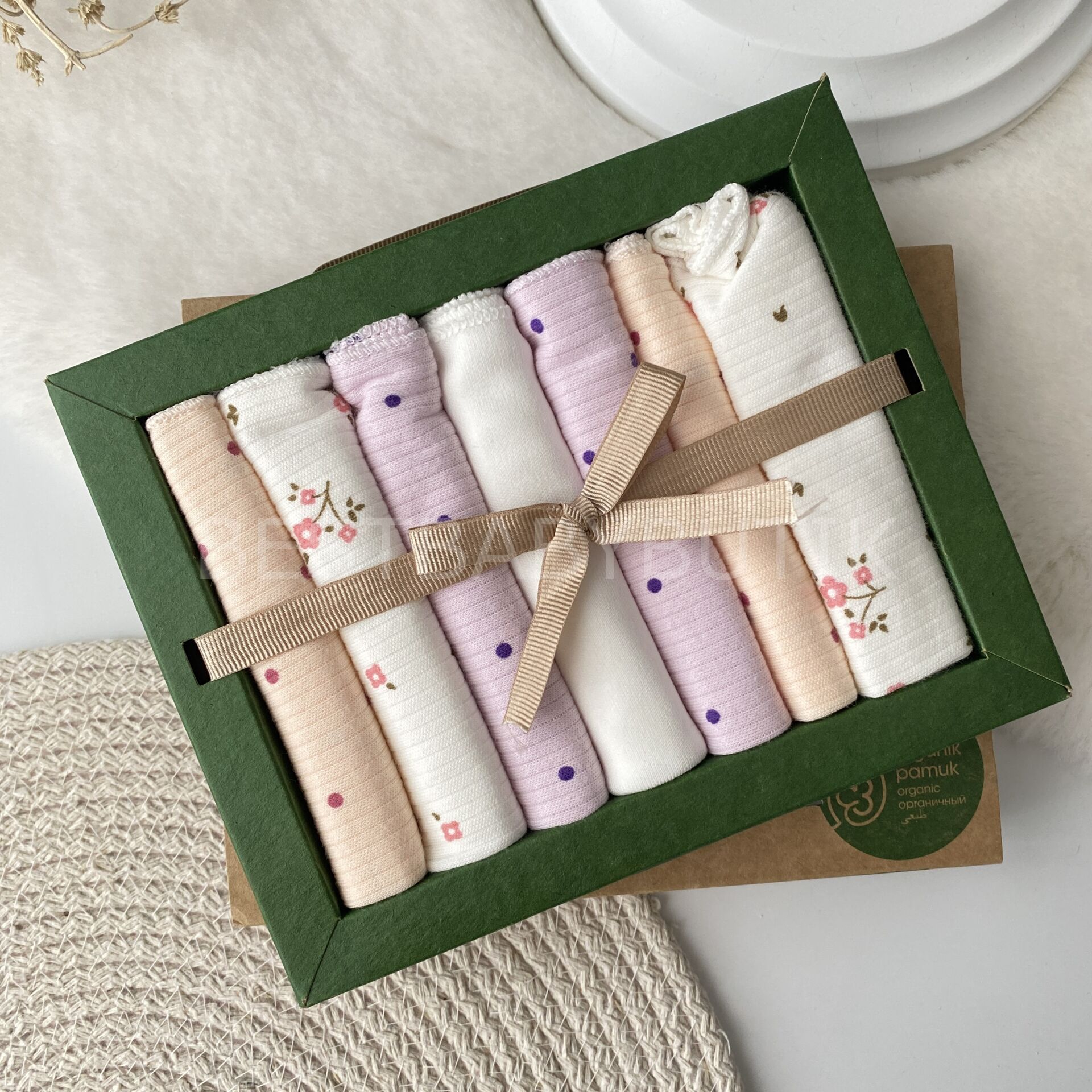 Obaby Organik Kutulu 7’li Ağız Mendili