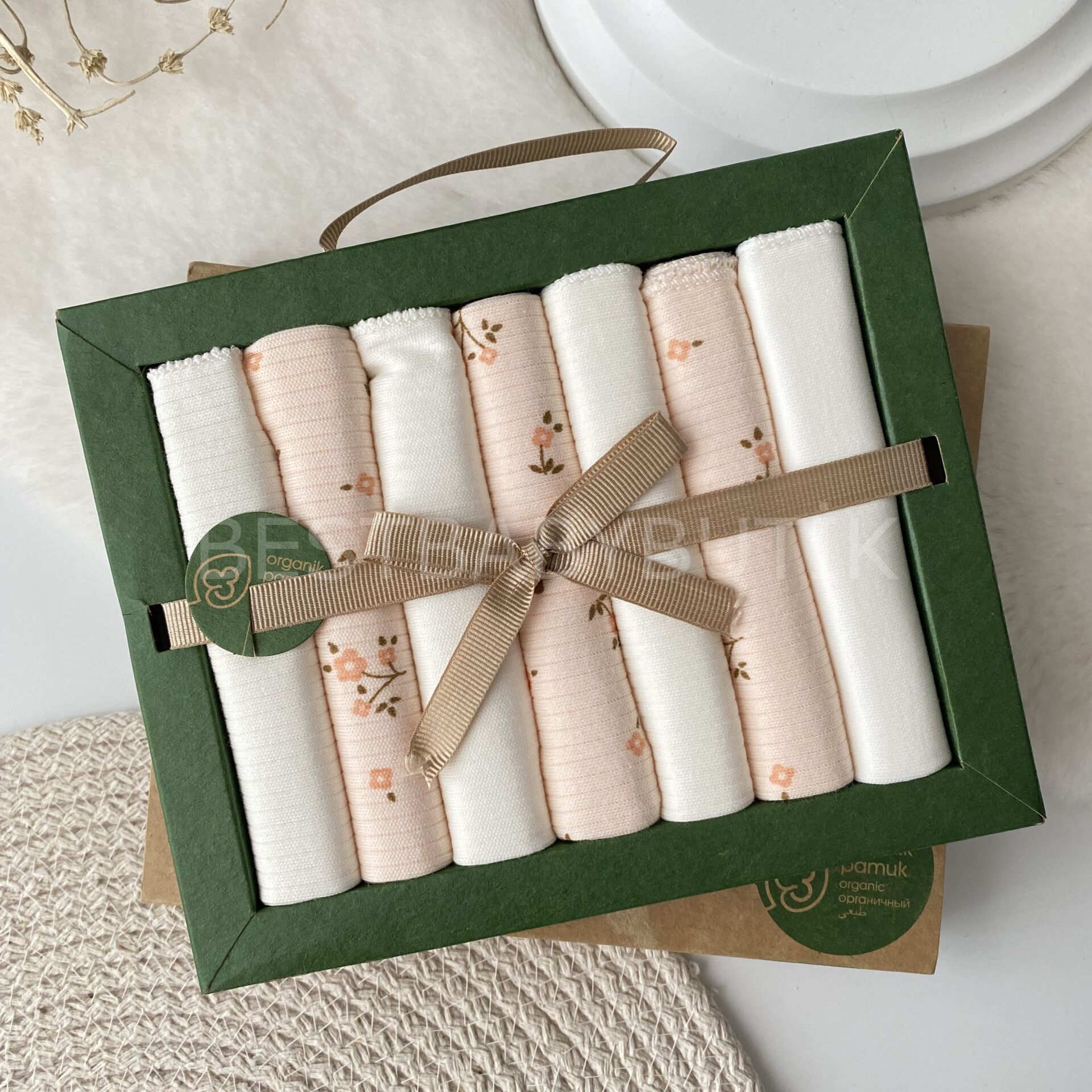 Obaby Organik Kutulu 7’li Ağız Mendili