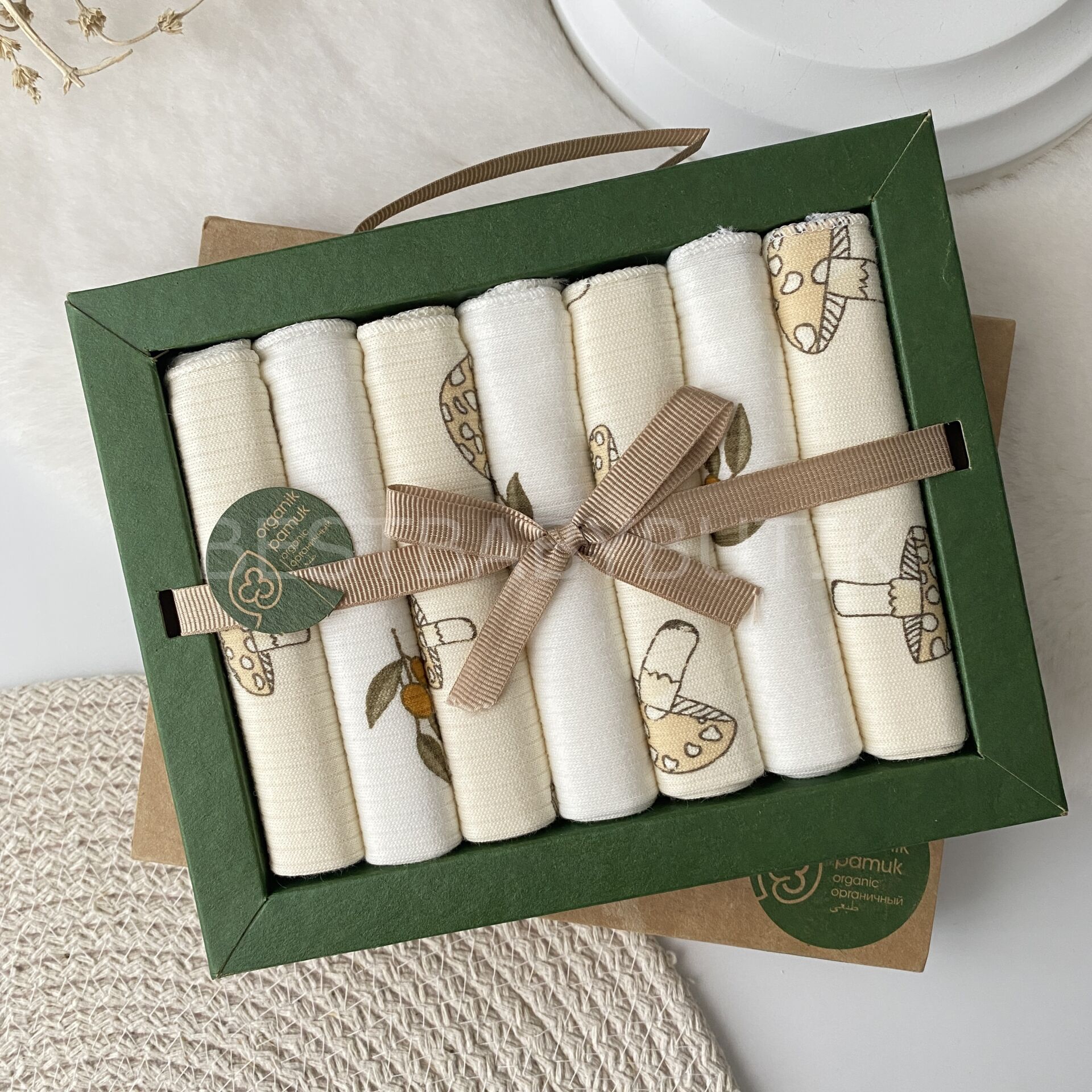 Obaby Organik Kutulu 7’li Ağız Mendili