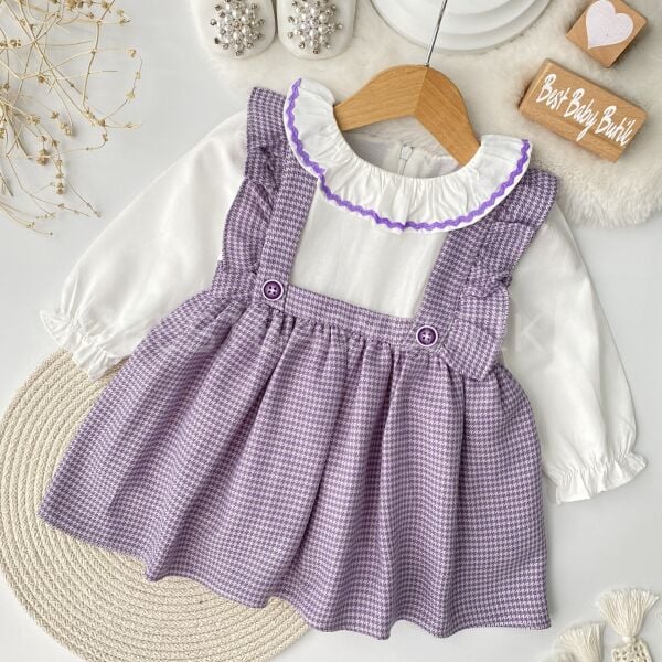 Kurdale Detaylı Fistolu Katlı Elbise