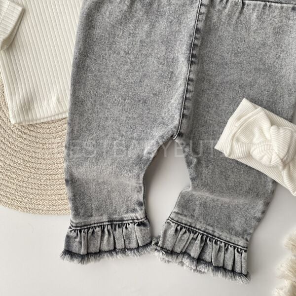 Mira Püskül Paça Detaylı Badili Kot Salopet Tulum