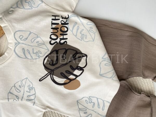 Yaprak Detaylı Pantolonlu 2’Li Takım