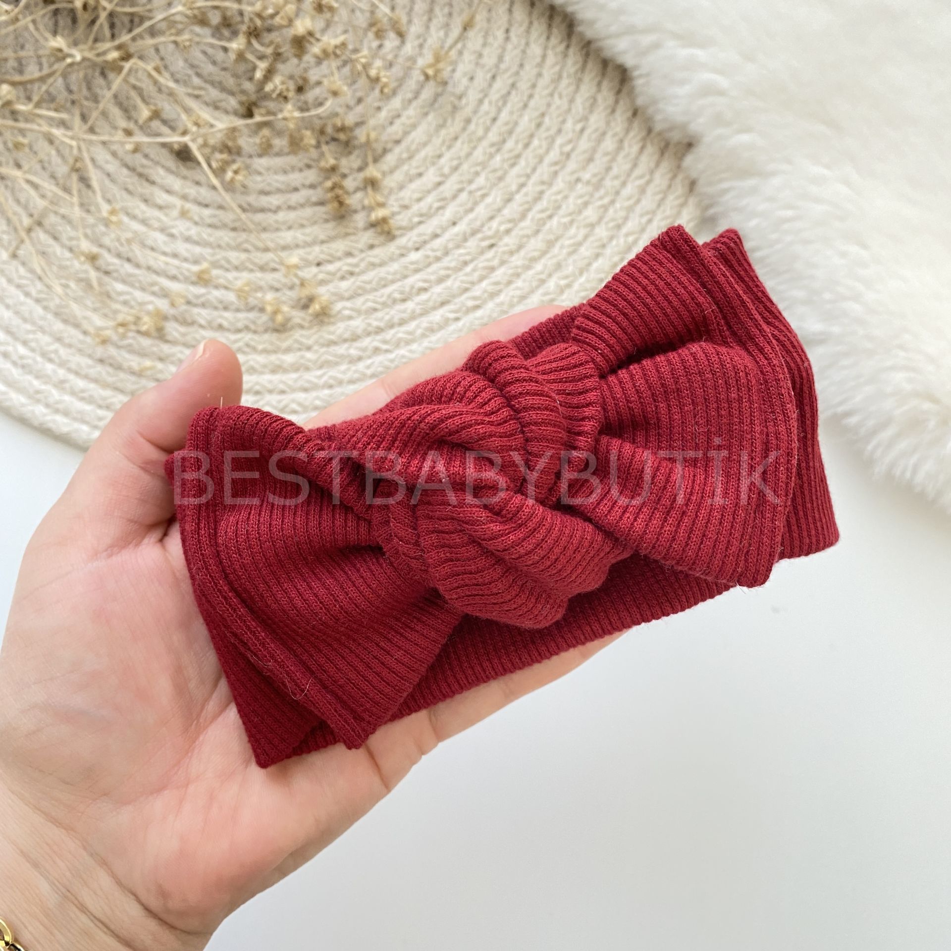 BORDO FİTİLLİ BANDANA