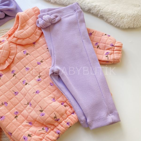 PAPATYA BEBE YAKA KAPİTONE TAYTLI 2’Lİ TAKIM (6AY-5YAŞ ARASI)