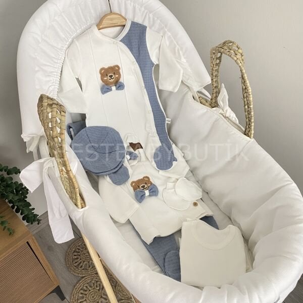 Ayıcık Panç İşlemeli Premium 10 Parça Hastane Çıkışı Seti