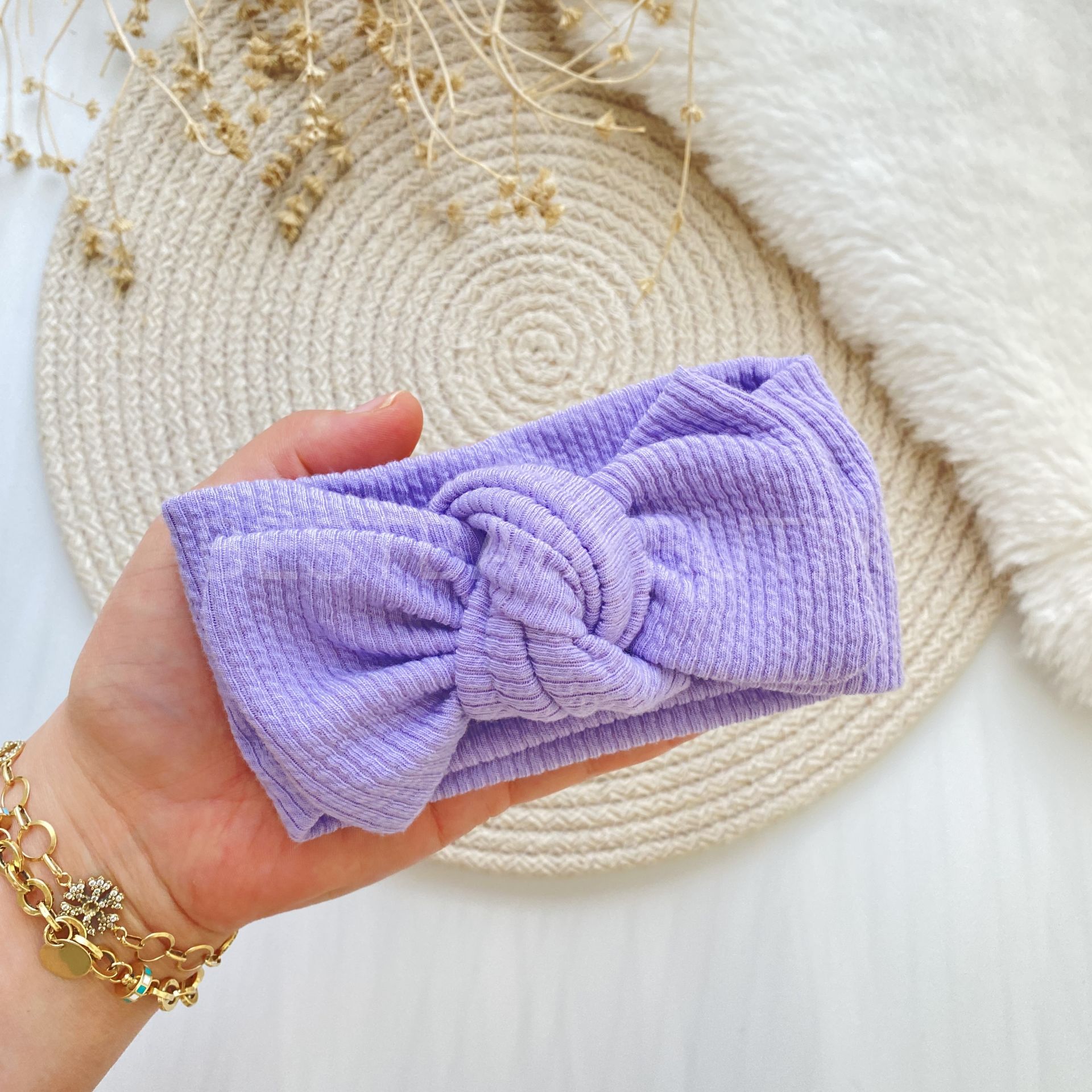 MOR FİTİLLİ BANDANA