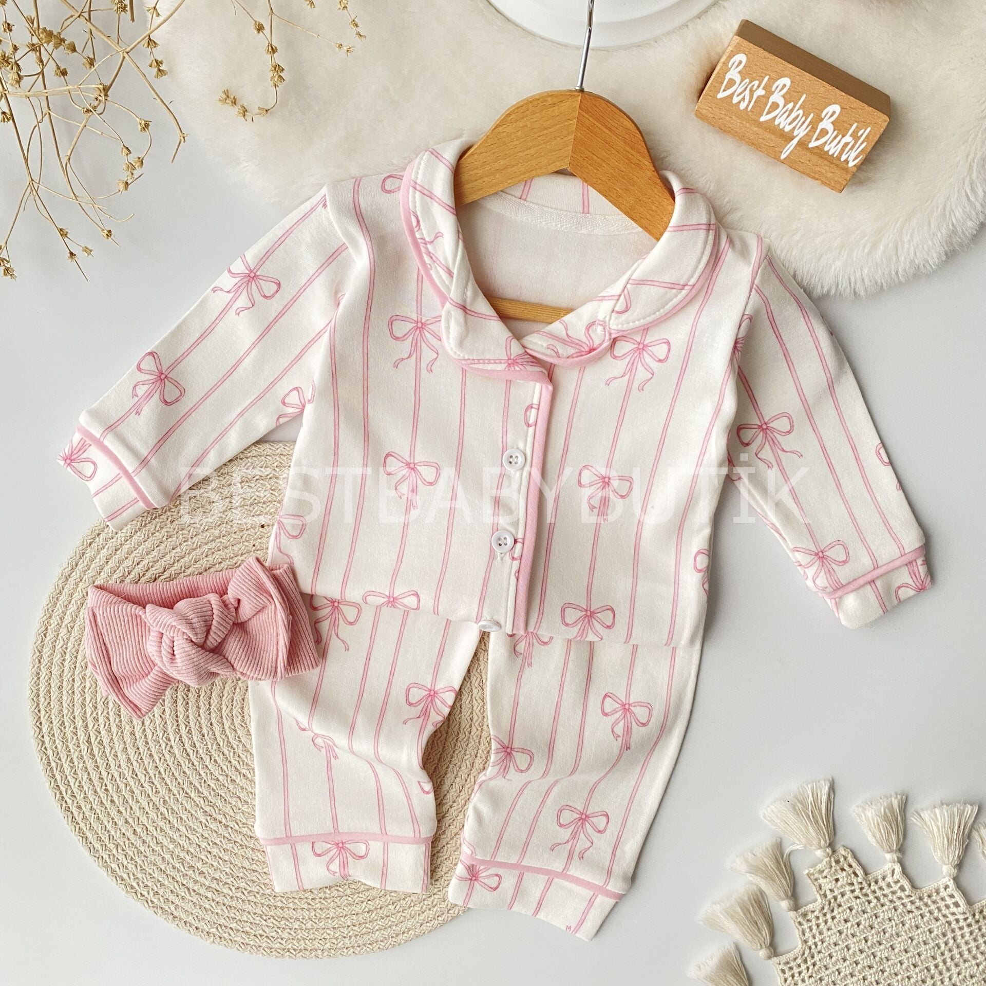 Kurdale Desenli Pijama Takımı 6-9 AY