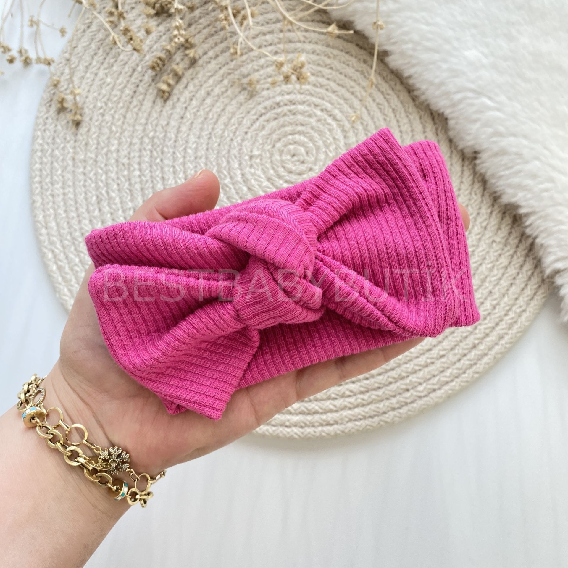 PEMBE FİTİLLİ BANDANA