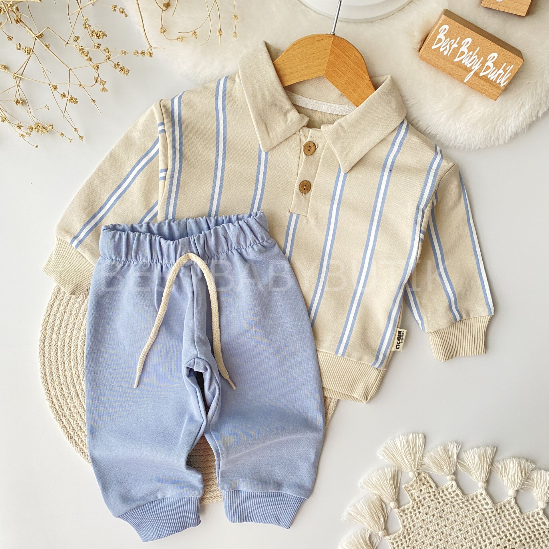 Polo Yaka Çizgili 2’Li Takım