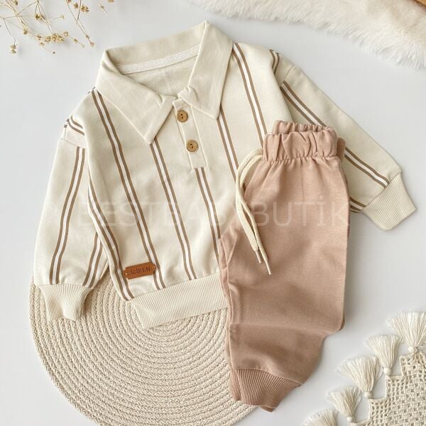 Polo Yaka Çizgili 2’Li Takım