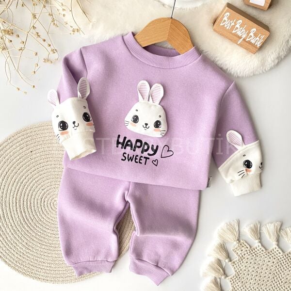 Happy Sweat Tavşanlı Şardonlu 2’Li Takım