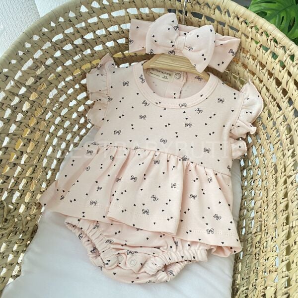 Mini Kurdaleli Bandanalı Baby Elbise