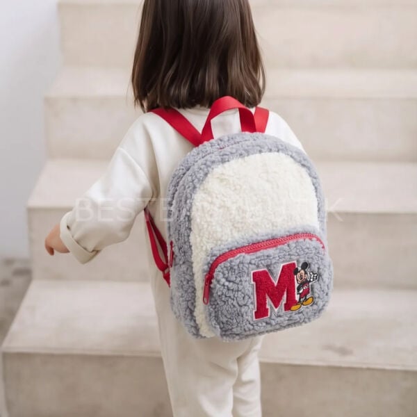 M Nakışlı Peluş Pinterest Çanta