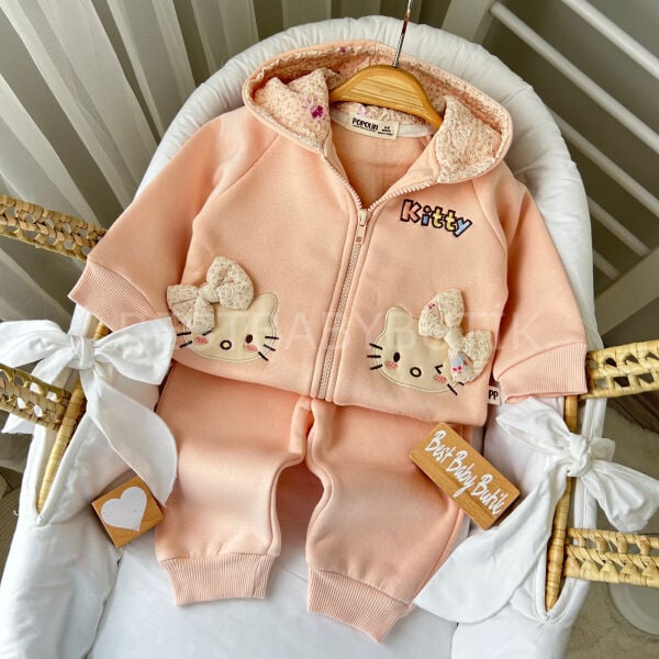 Kitty Premium Şardonlu 2’Li Eşofman Takım