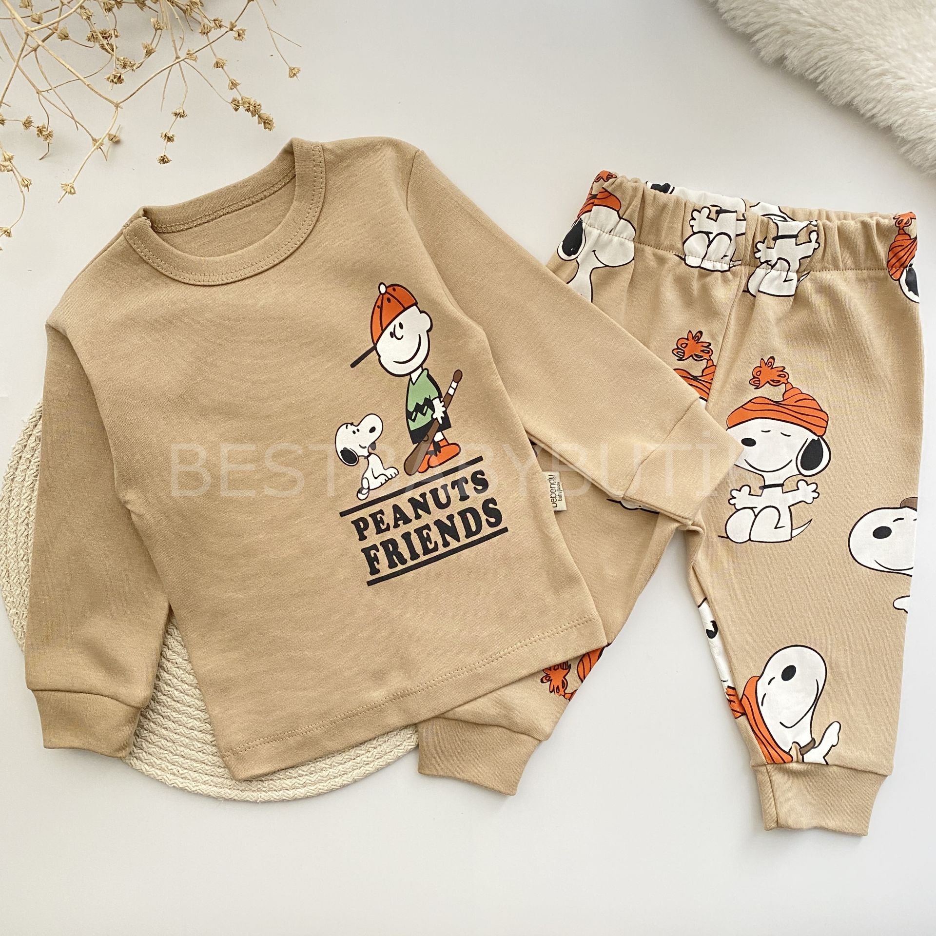 ERKEK BEBEK BASKILI PİJAMA TAKIMI