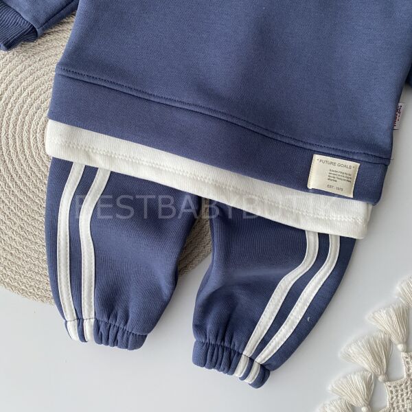 Çizgili Spor Oversize 2’Li Takım