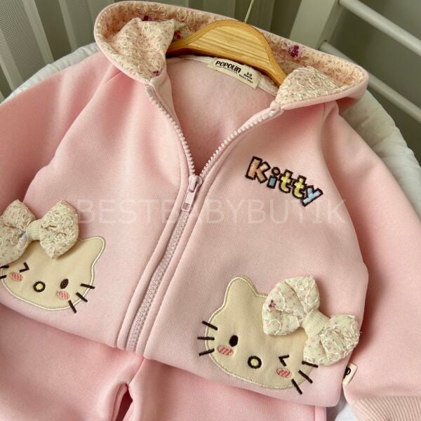 Kitty Premium Şardonlu 2’Li Eşofman Takım 18-24 AY