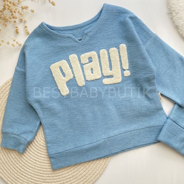 PLAY V YAKA DETAYLI KARGO PANTOLONLU ŞAPKALI 3’LÜ TAKIM