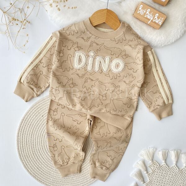 Dino Panç Nakışlı Baskılı 2’Li Takım