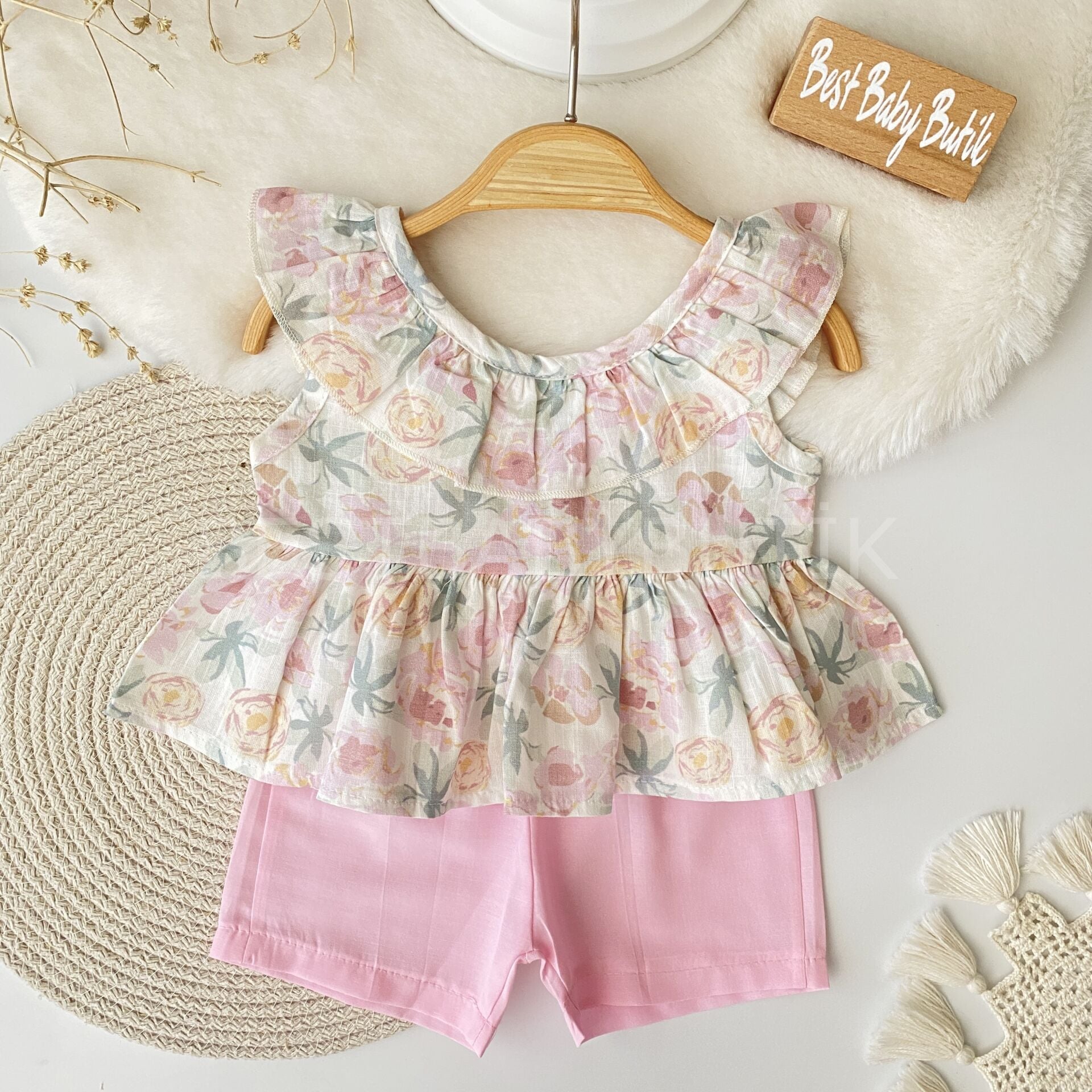 Bahar Çiçekleri Sırttan Bağlamalı 2’Li Takım 18-24 AY