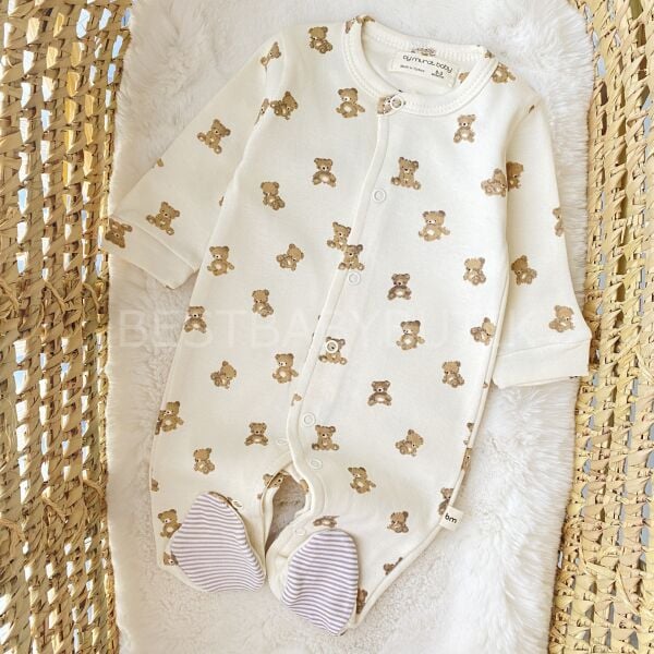 Ayıcıklı Yenidoğan 3’Lü Tulum Seti 0-3 AYLIK