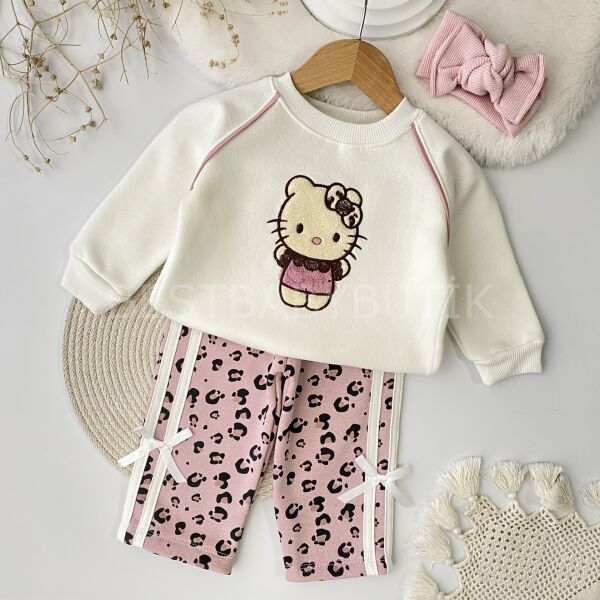 Hello Kitty Bol Paça Şardonlu Kışlık 2’Li Takım