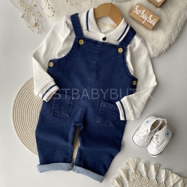 Edwırd Polo Tişörtlü Kot Salopet