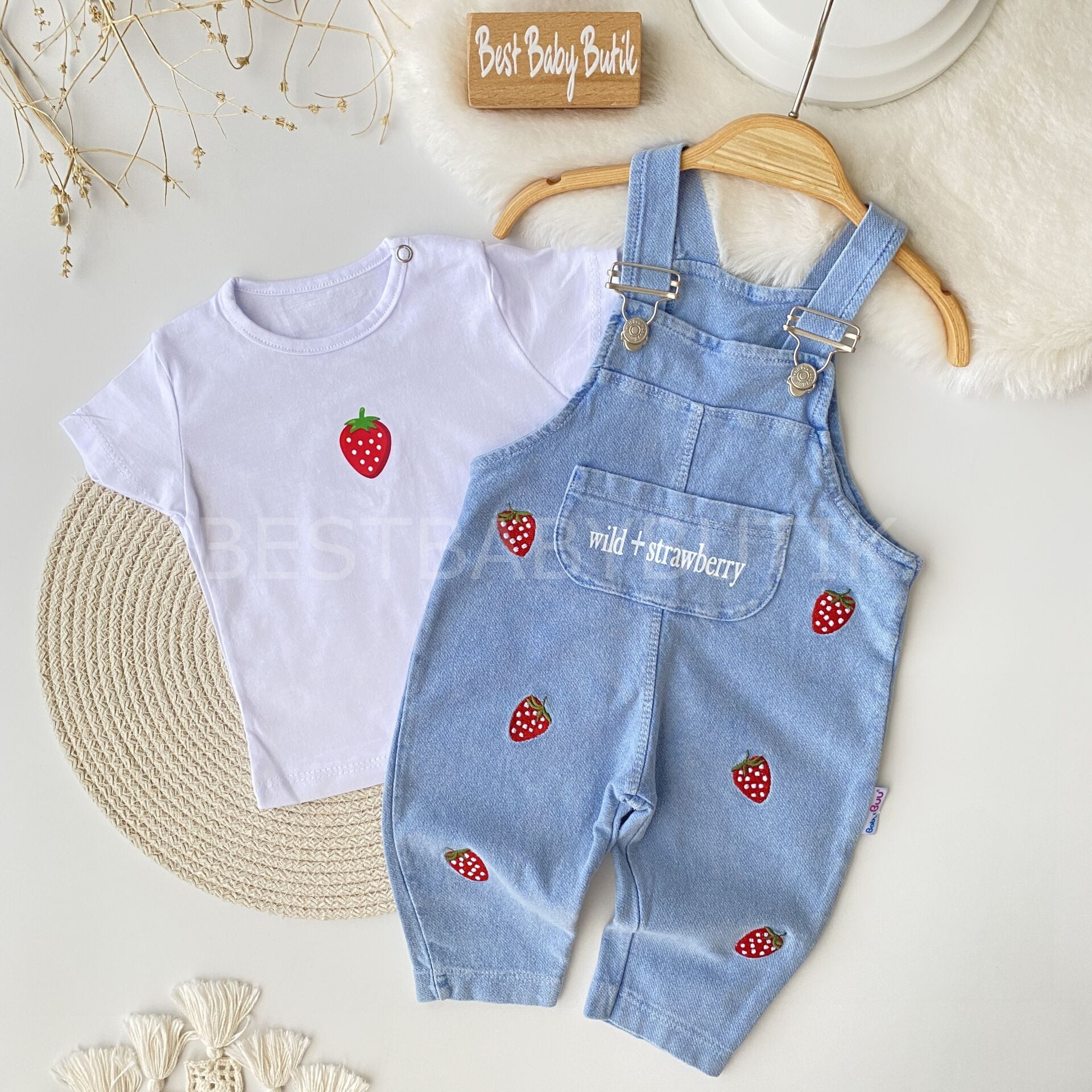 ÇİLEK NAKIŞLI BADİLİ TULUM 12-18 AY