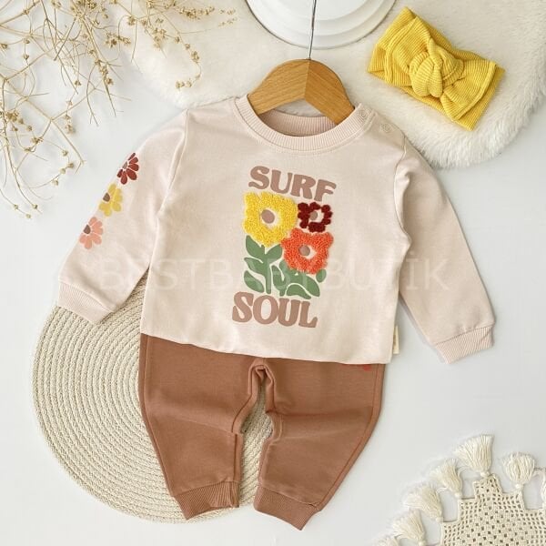 Çiçekli Panç Dokumalı 2’Li Takım