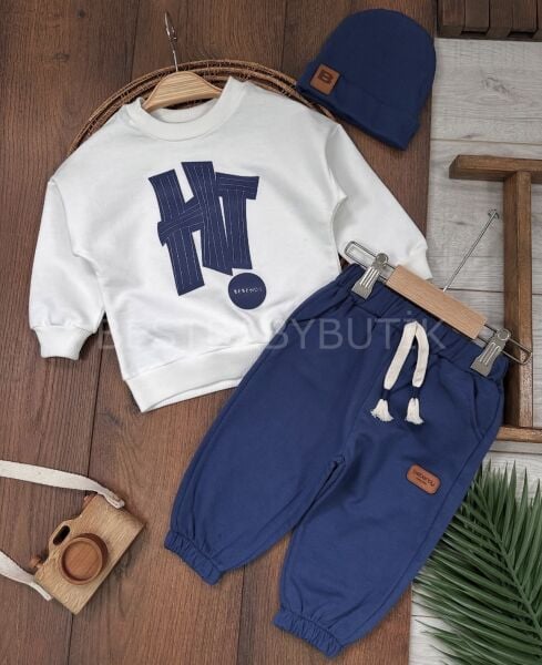 Hi Baskılı Şapkalı 3’Lü takım