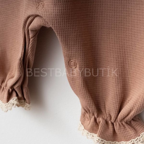PREMİUM LİYA KALP İŞLEMELİ YAKA DETAYLI TULUM VE KURDELE BANDANASI
