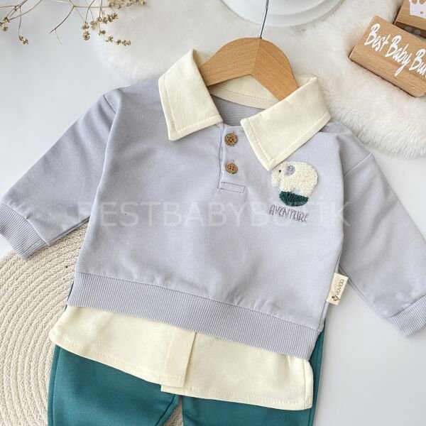 Fil Nakışlı Polo Yaka 2’Li Takım 18-24 AY