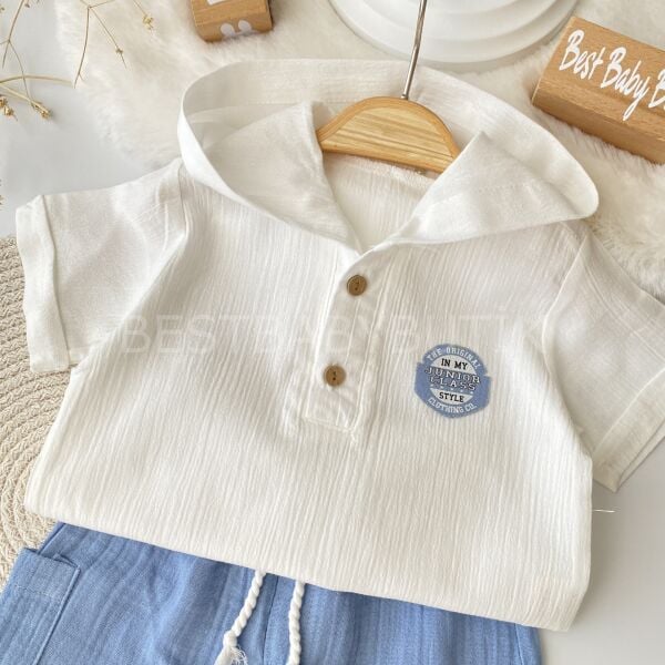 Bohem Oversize Kapşonlu Müslin Takım 18-24 AY