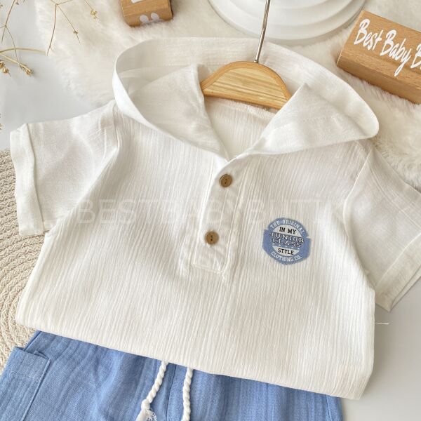 Bohem Oversize Kapşonlu Müslin Takım 9-12 AY