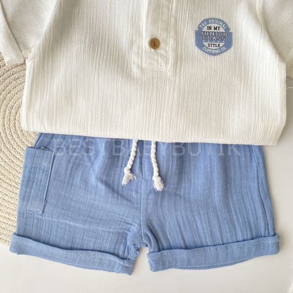 Bohem Oversize Kapşonlu Müslin Takım 18-24 AY