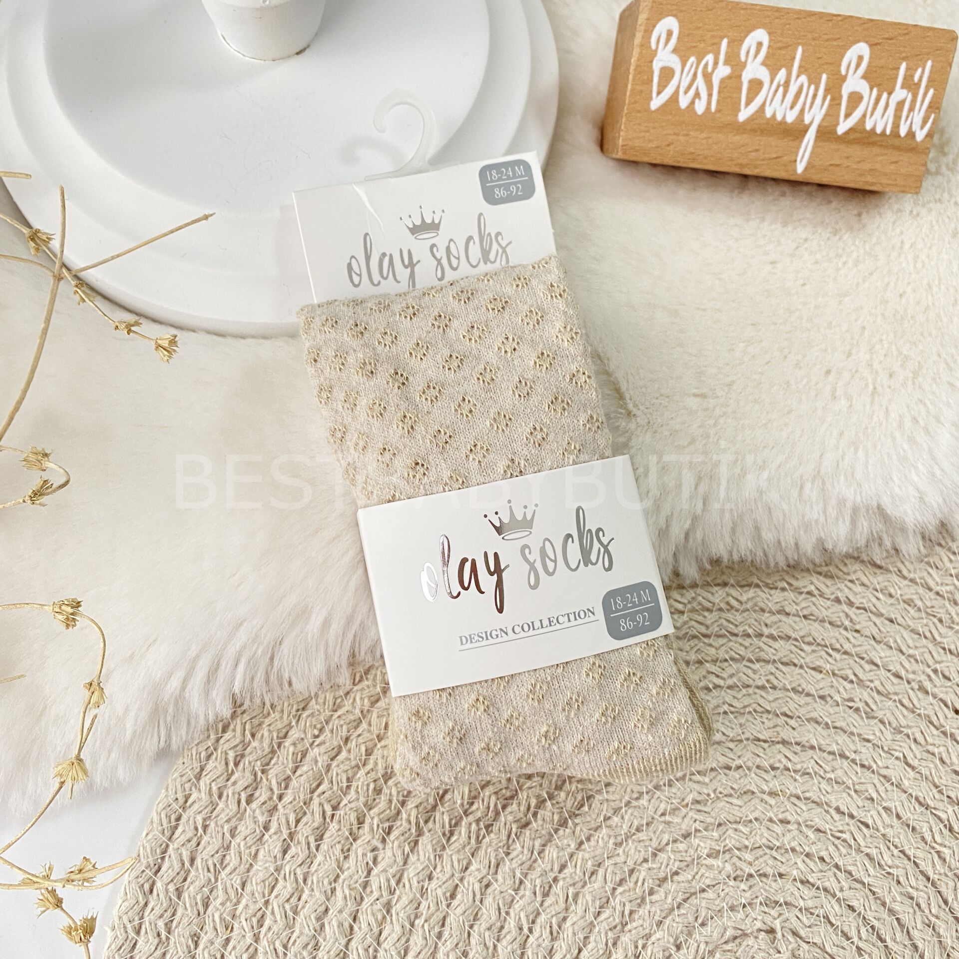 Kendinden Desenli Külotluçorap 6-12 AY