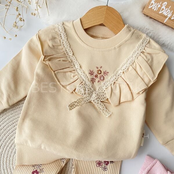 Çıtır Çiçekli Fiyonklu 2’Li Takım