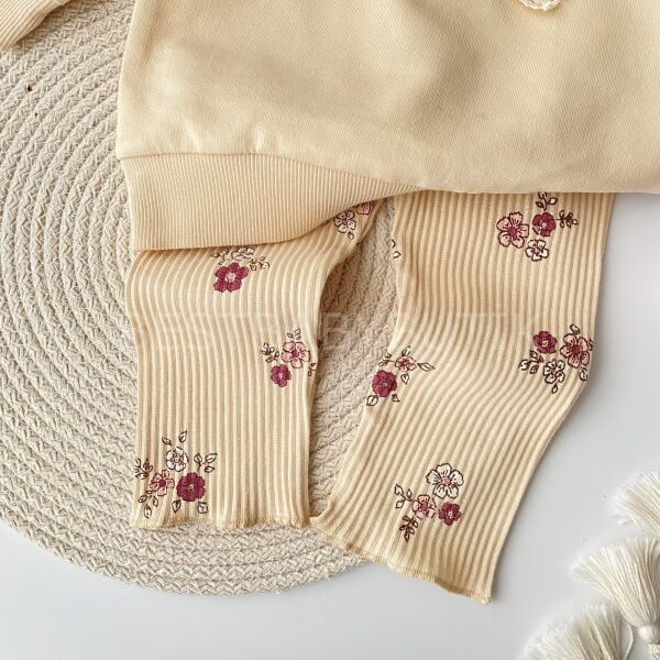 Çıtır Çiçekli Fiyonklu 2’Li Takım