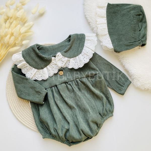 BELLA UZUN KOLLU ROMPER VE BERESİ