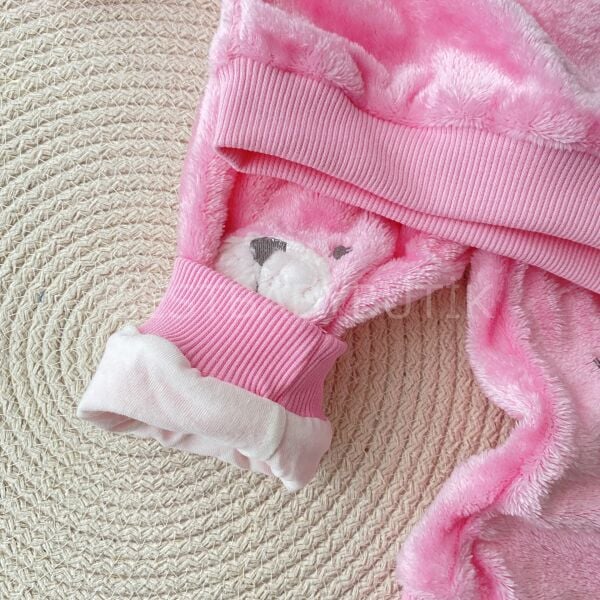 Sevimli Ayıcık Peluş Pamuk Astarlı Takım