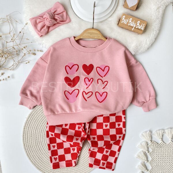 LOVELY KALPLİ OVERSİZE TAKIM 18-24 AY
