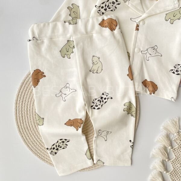 Sevimli Köpekcik %100 PAMUK Pijama Takımı